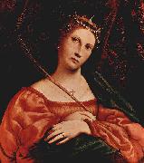 Lorenzo Lotto Hl. Katharina von Alexandrien oil painting